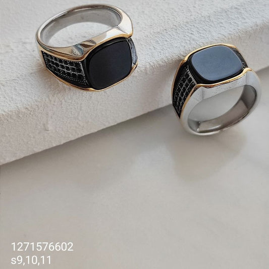 Modern Turkish Stainless Steel Twilight Sparkle Ring