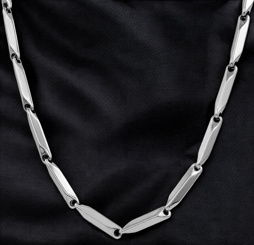 Stainless Steel Golden Silver Rice Chain For Men and Boys