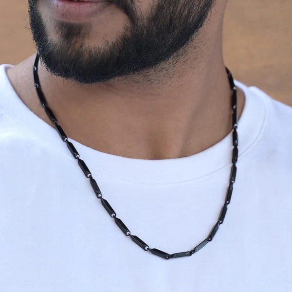 Stainless Steel Golden Silver Rice Chain For Men and Boys