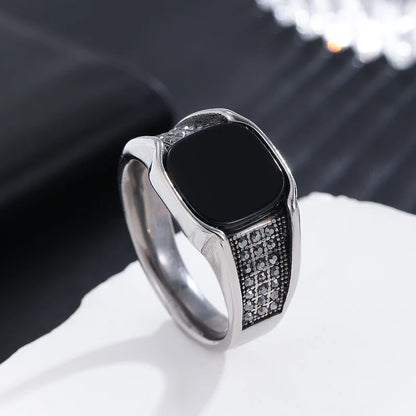 Modern Turkish Stainless Steel Twilight Sparkle Ring