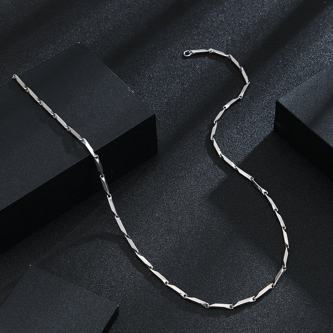 Stainless Steel Golden Silver Rice Chain For Men and Boys