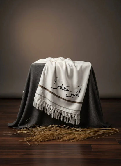 Custom Name Printed Shawl for Mens