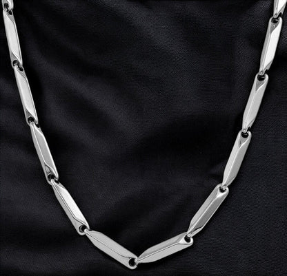 Stainless Steel Golden Silver Rice Chain For Men and Boys